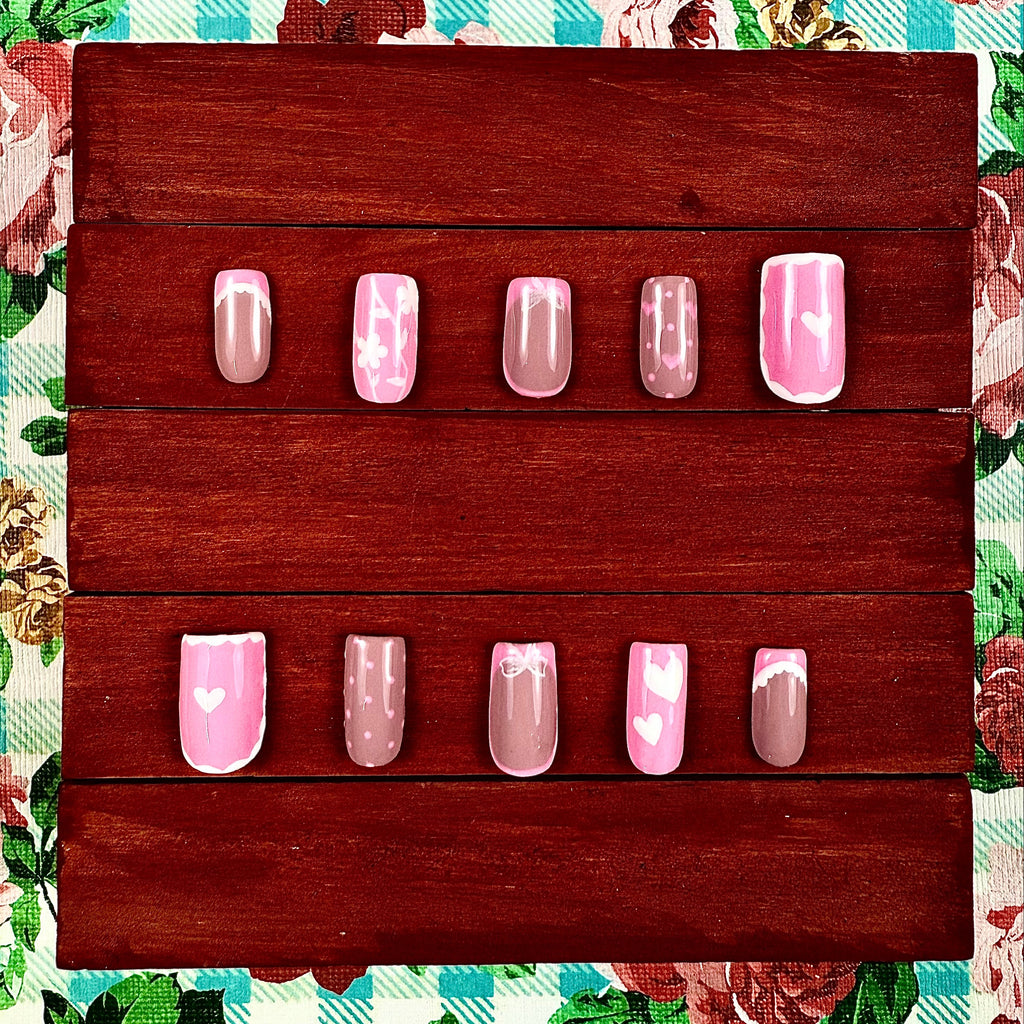 Pink Coquette Press-On Nails