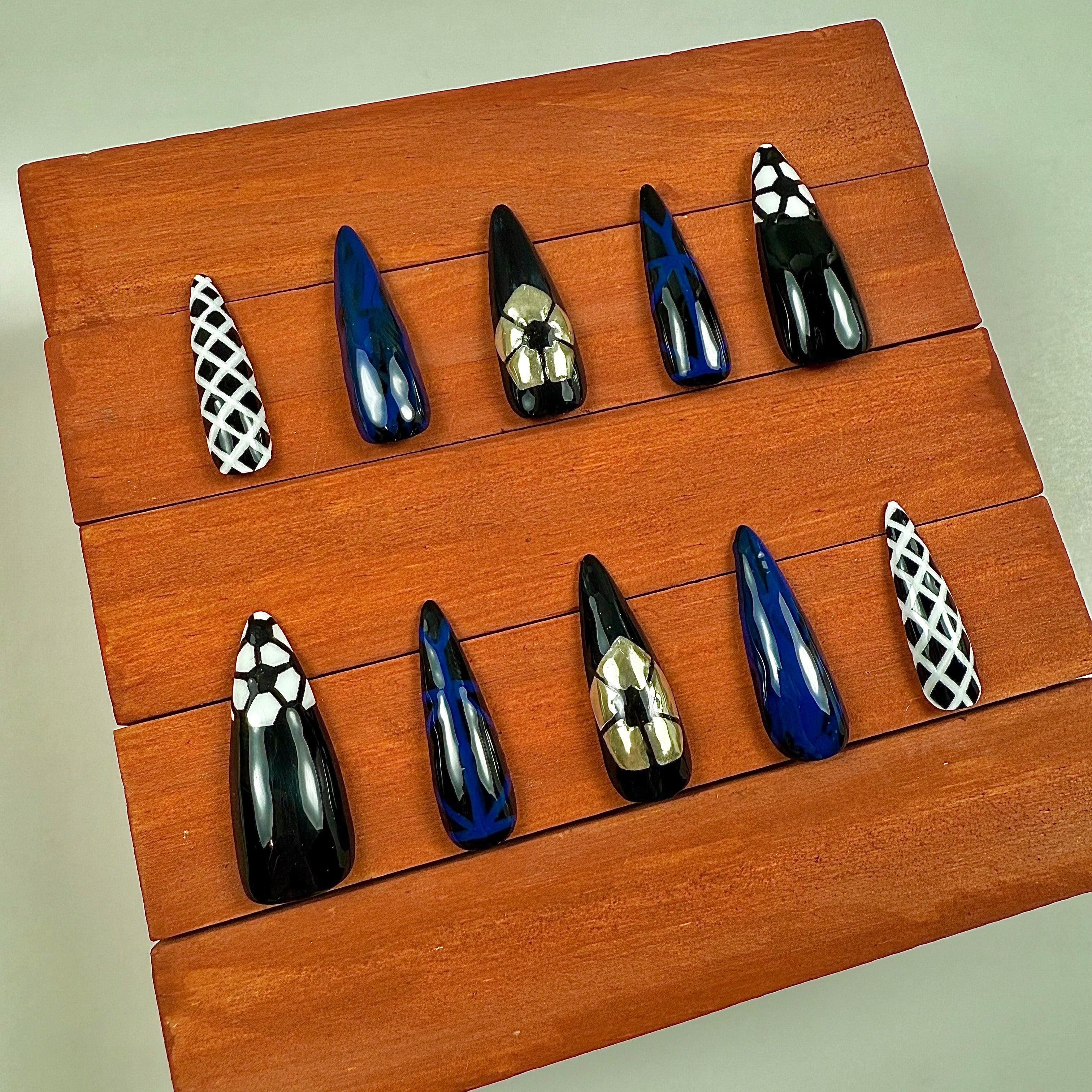 Blue Lock Inspired Press-On Nails