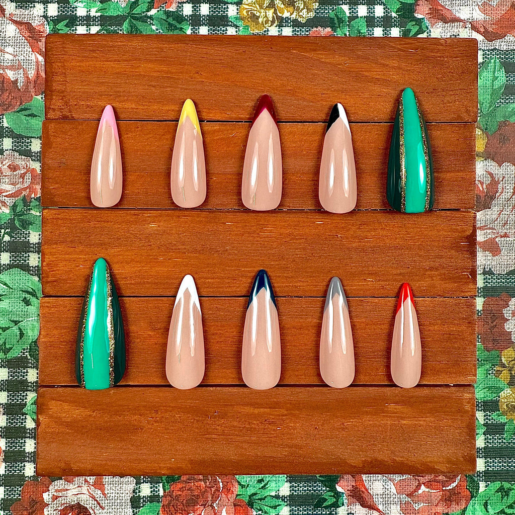 Wind Breaker Inspired Press-On Nails