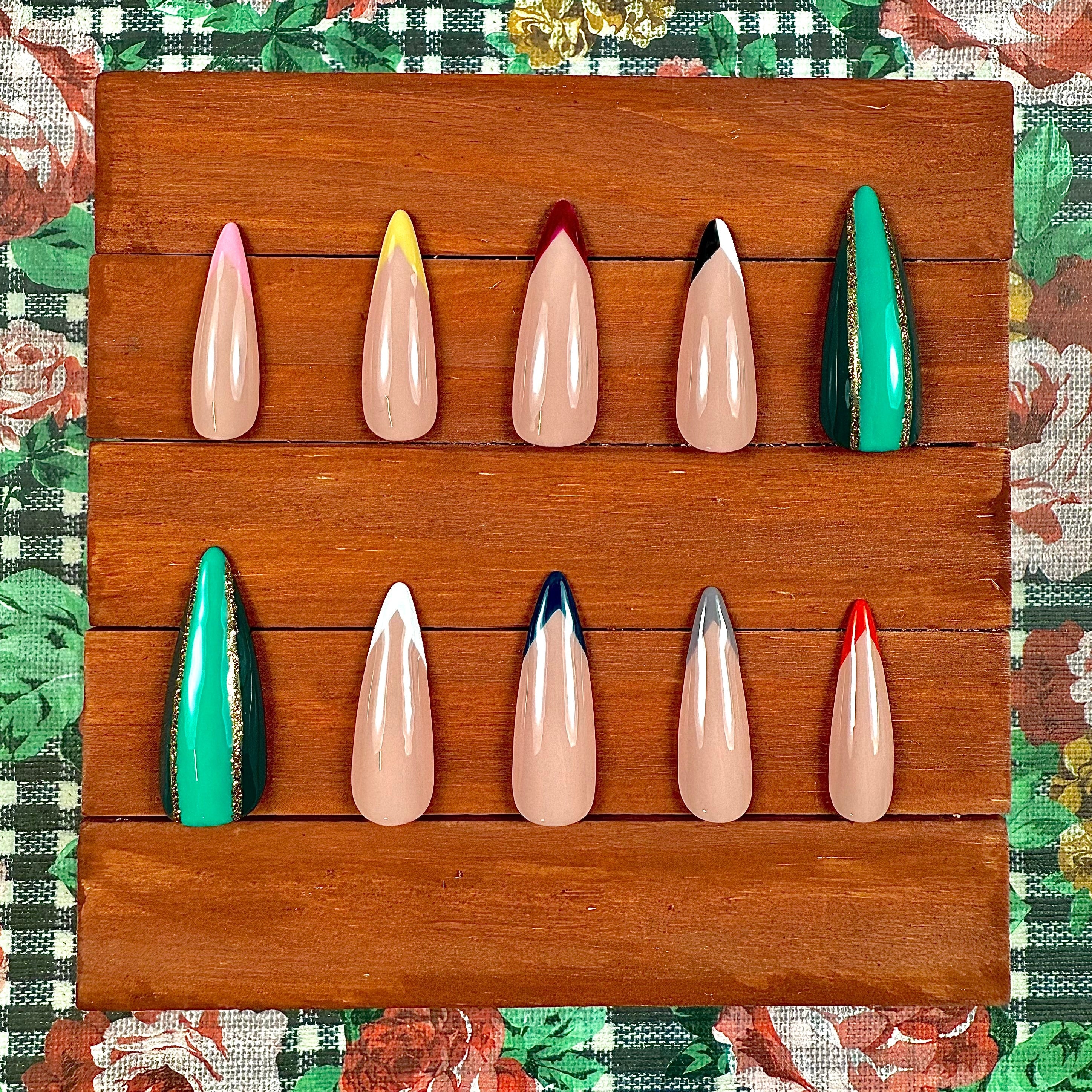 Wind Breaker Inspired Press-On Nails