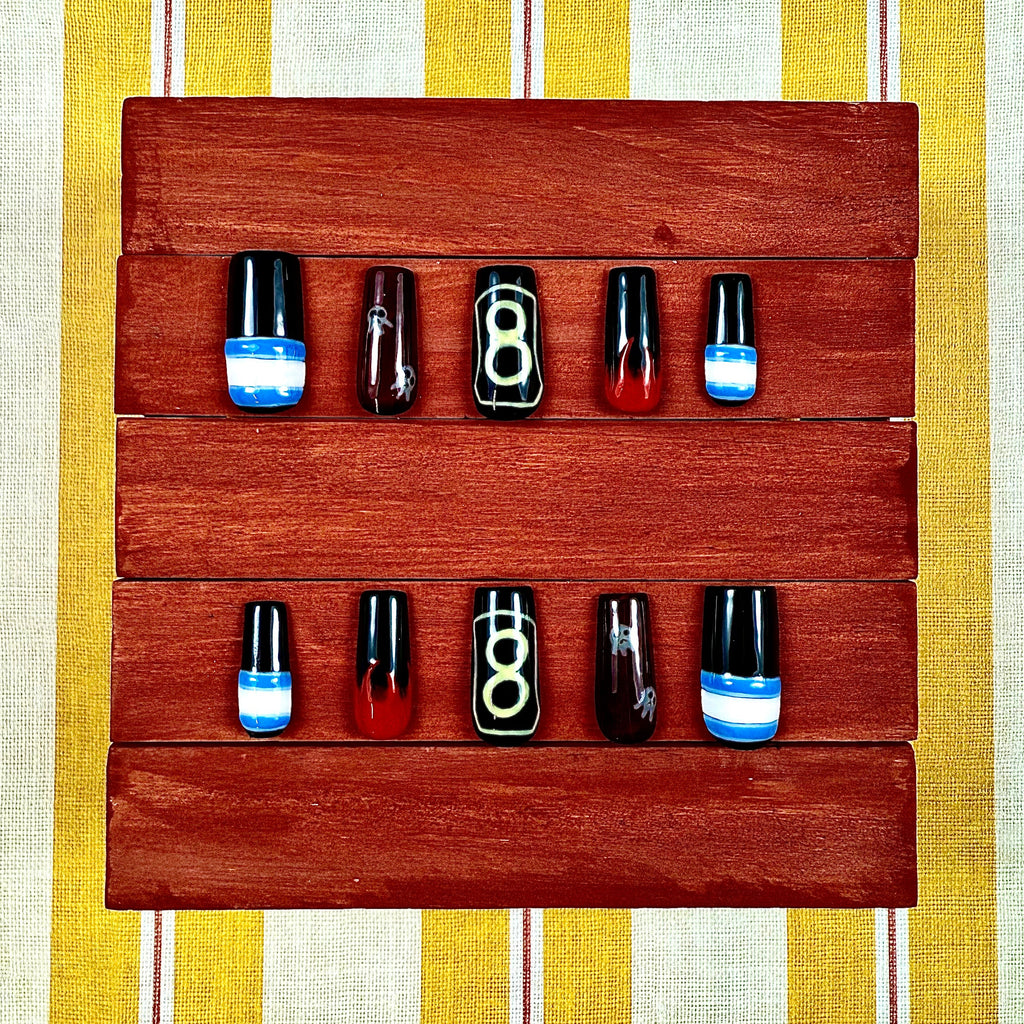 Fire Force Inspired Press-On Nails