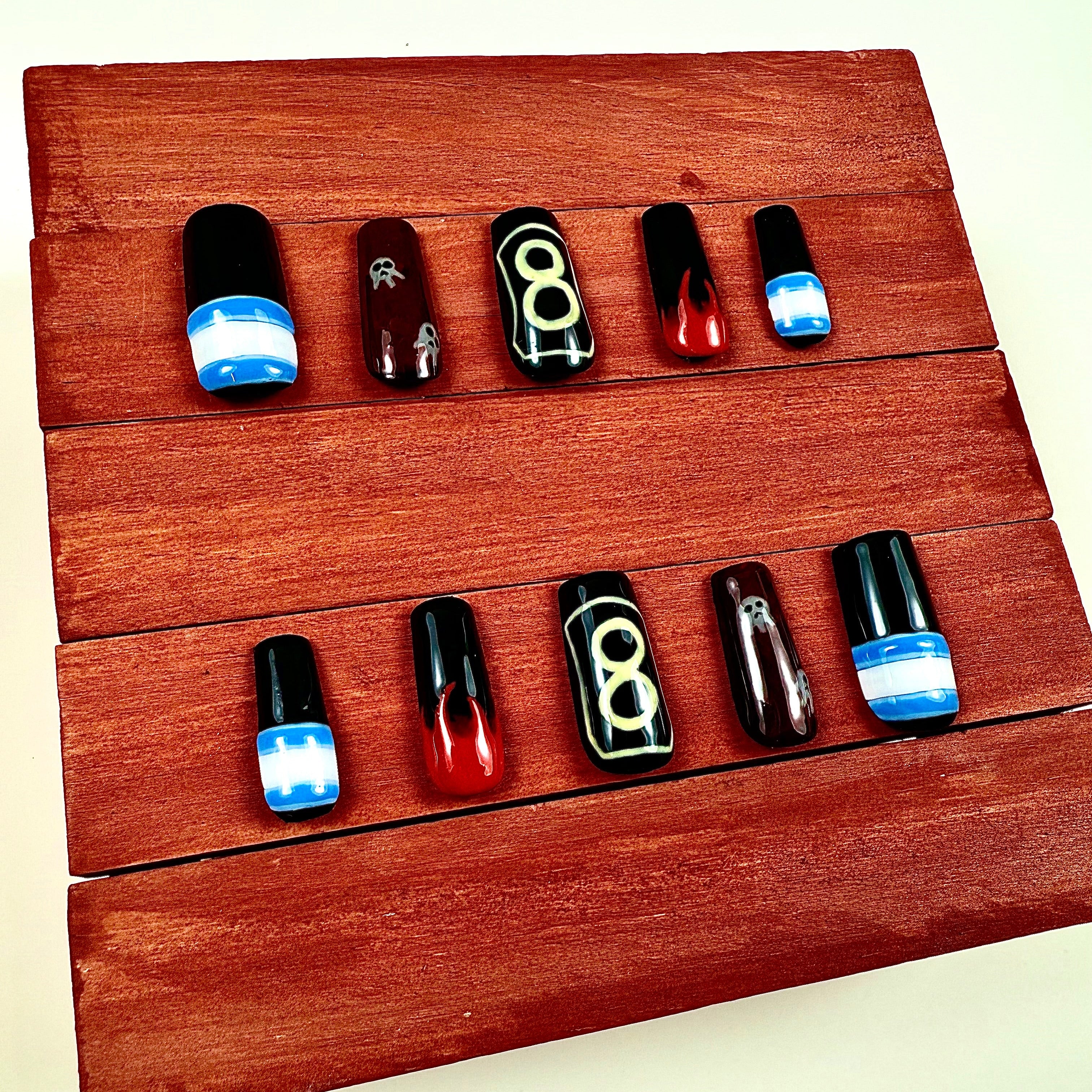 Fire Force Inspired Press-On Nails