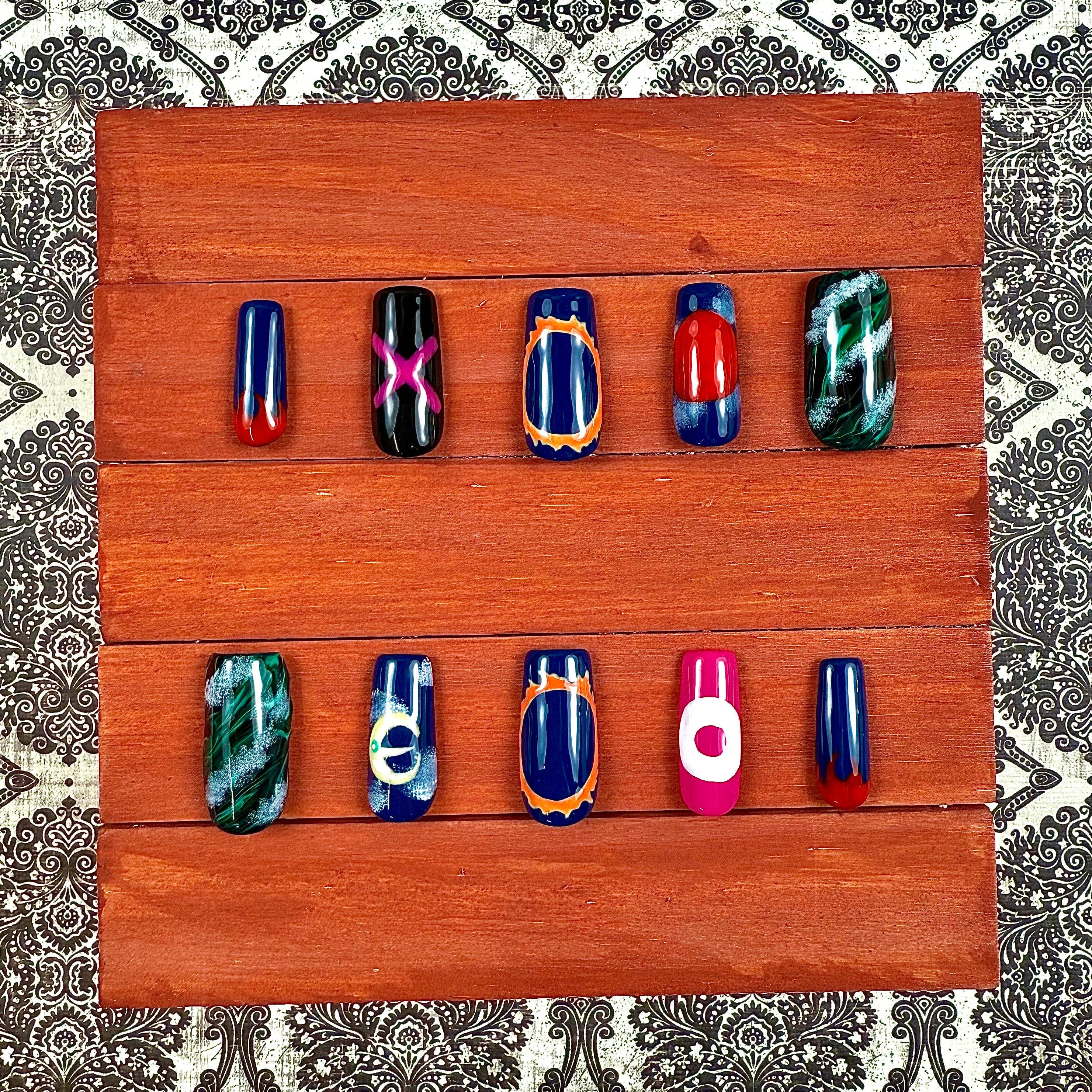 Fire Force | Benimaru Shinmon Inspired Press-On Nails