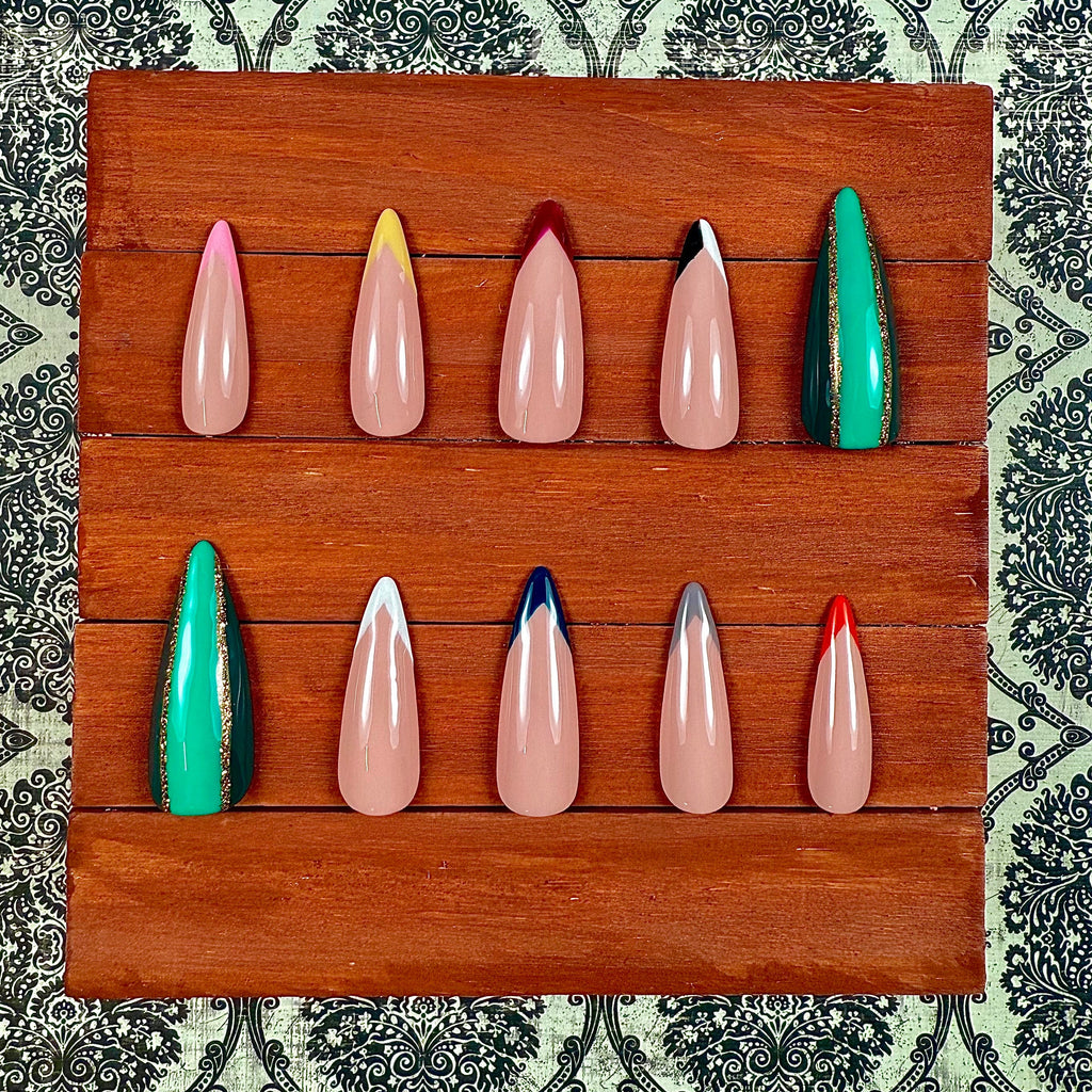 Wind Breaker Inspired Press-On Nails