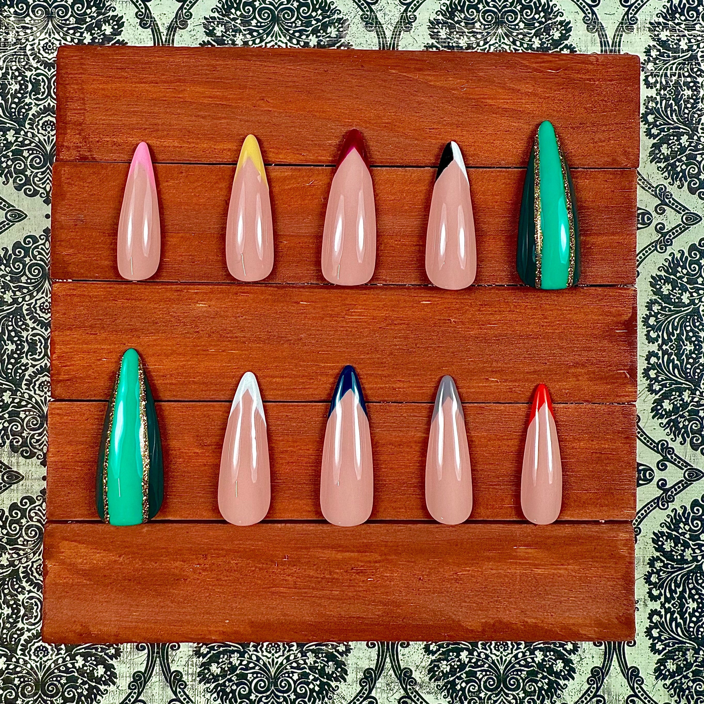 Wind Breaker Inspired Press-On Nails