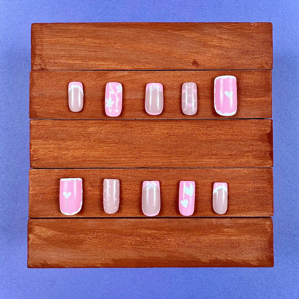 Pink Coquette Press-On Nails