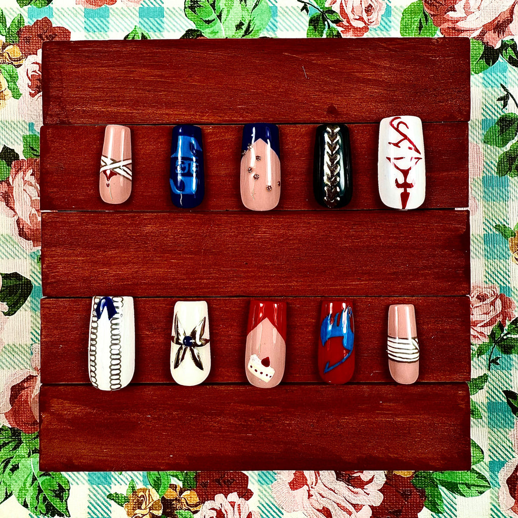 Fairy Tail | Erza & Jellal Inspired Press-On Nails
