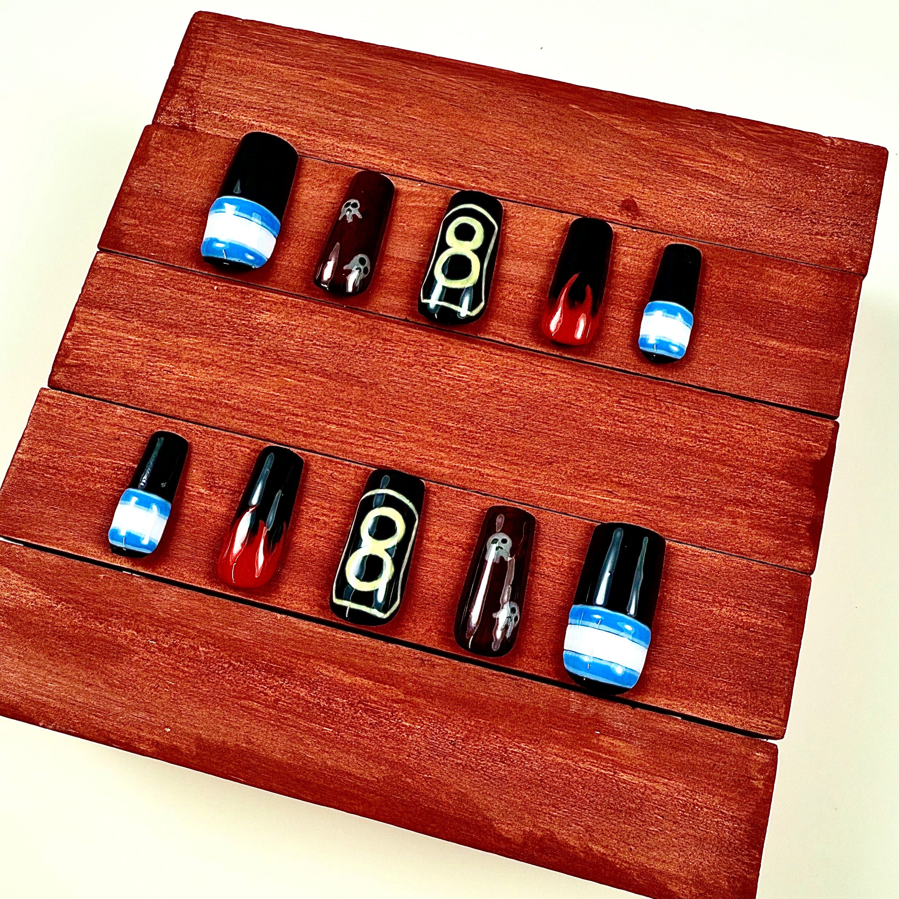 Fire Force Inspired Press-On Nails