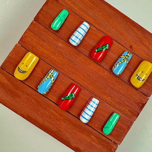 Assassination Classroom Inspired Press-On Nails
