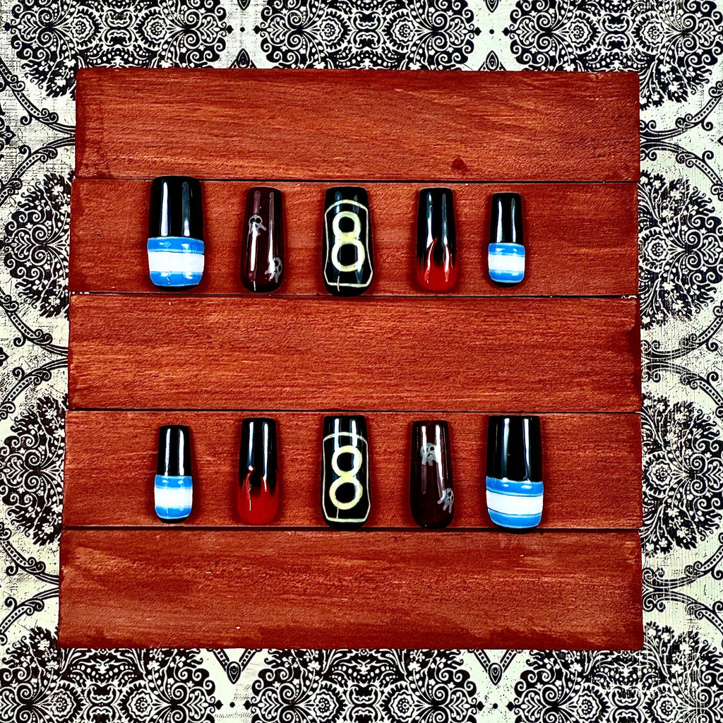 Fire Force Inspired Press-On Nails