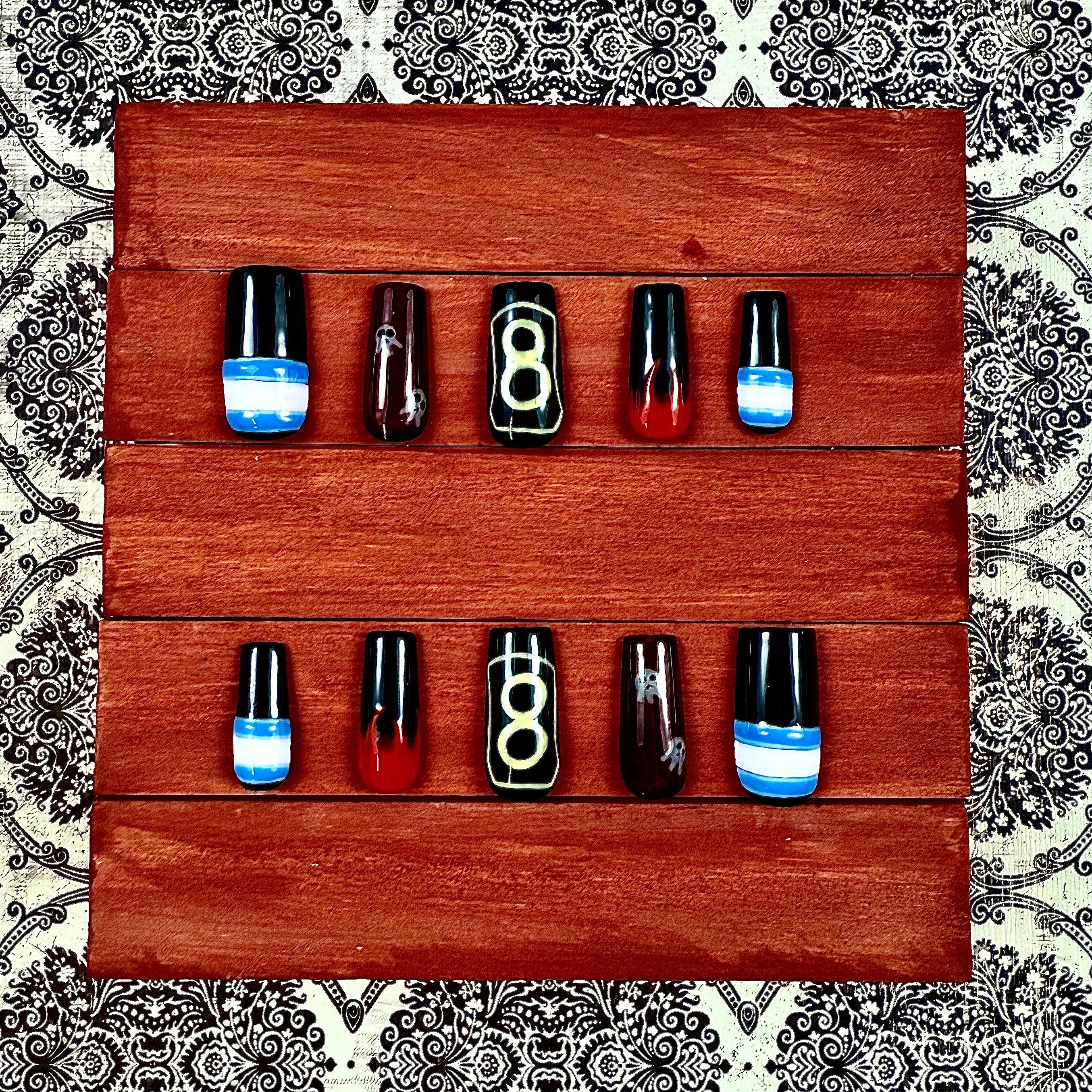 Fire Force Inspired Press-On Nails