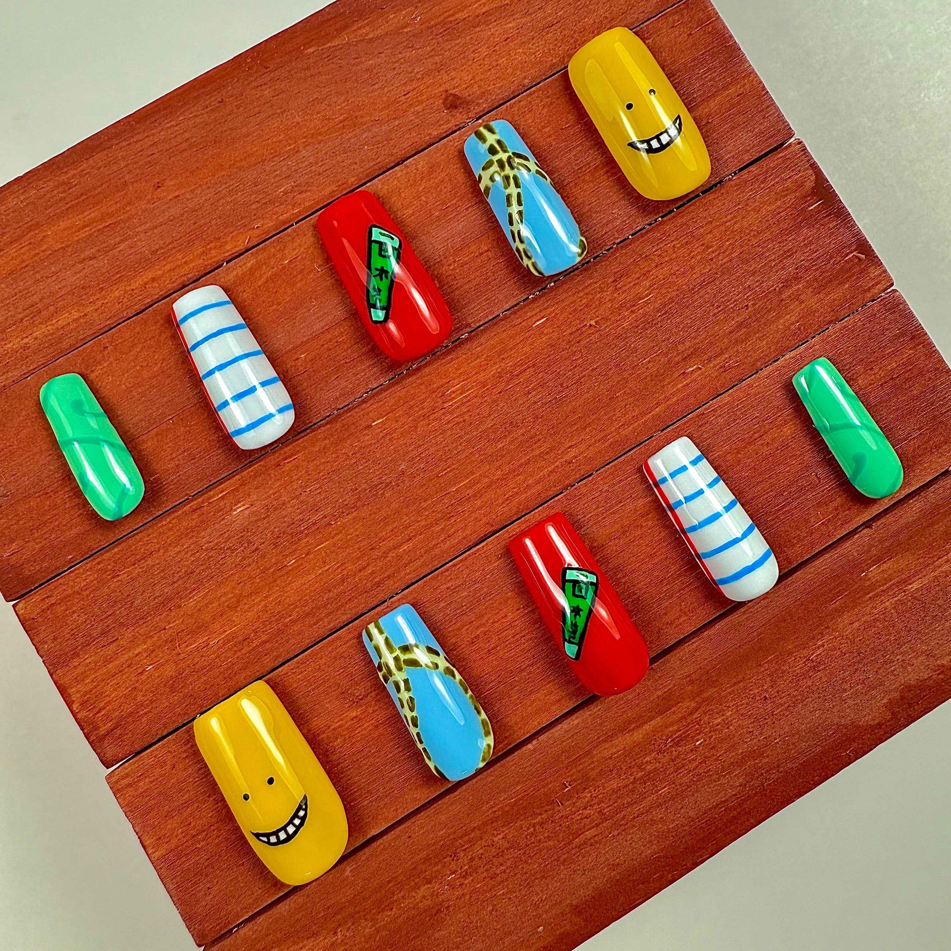 Assassination Classroom Inspired Press-On Nails