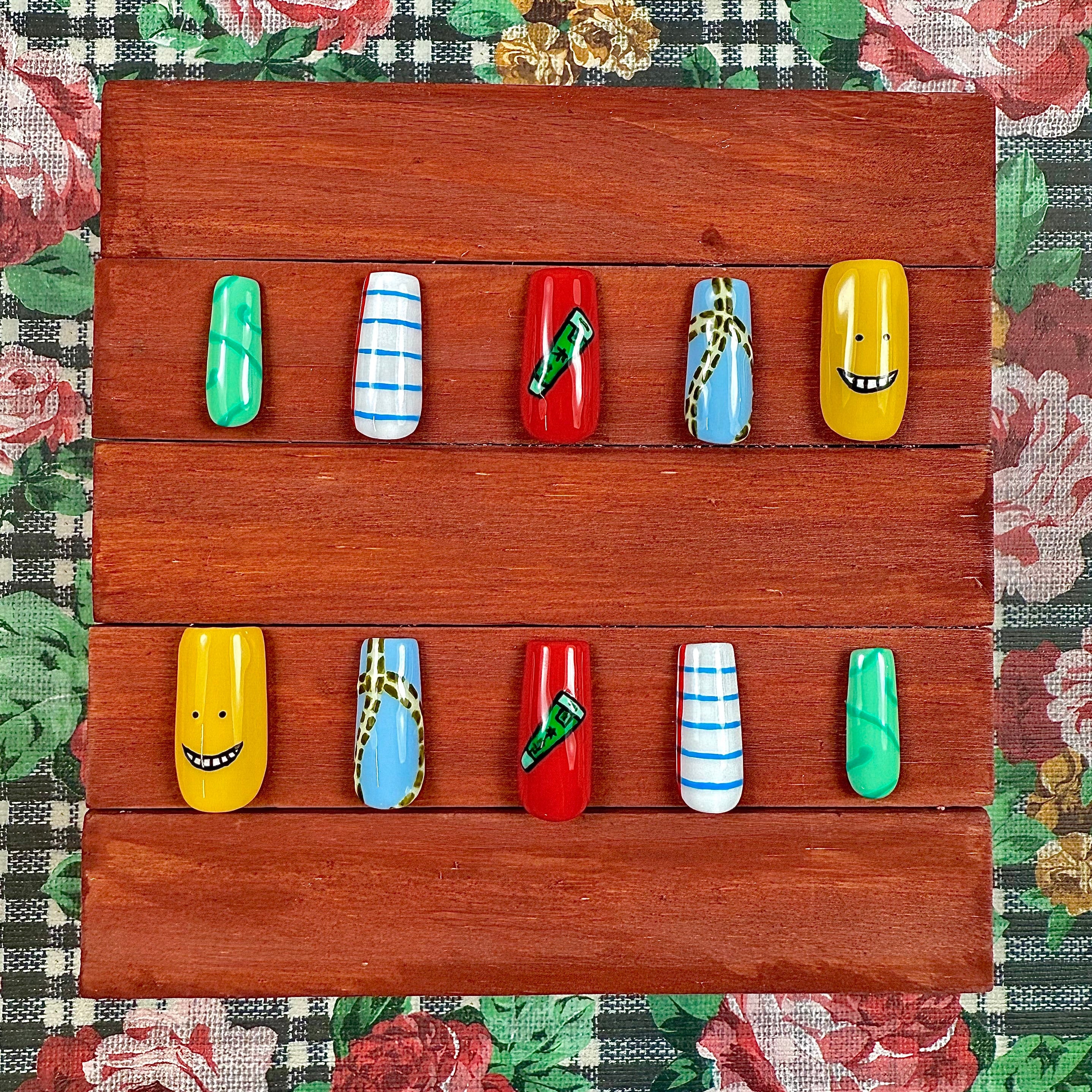 Assassination Classroom Inspired Press-On Nails
