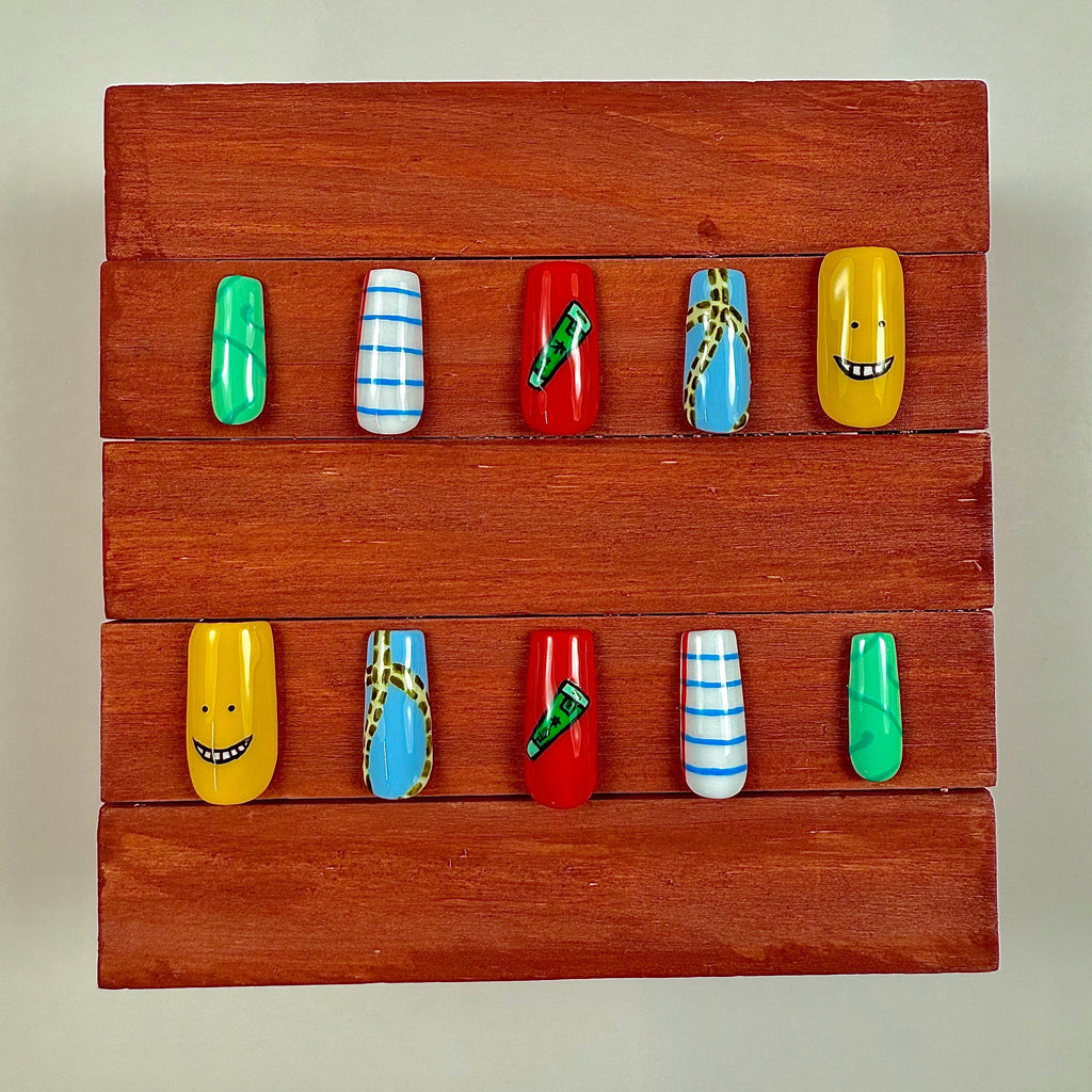 Assassination Classroom Inspired Press-On Nails