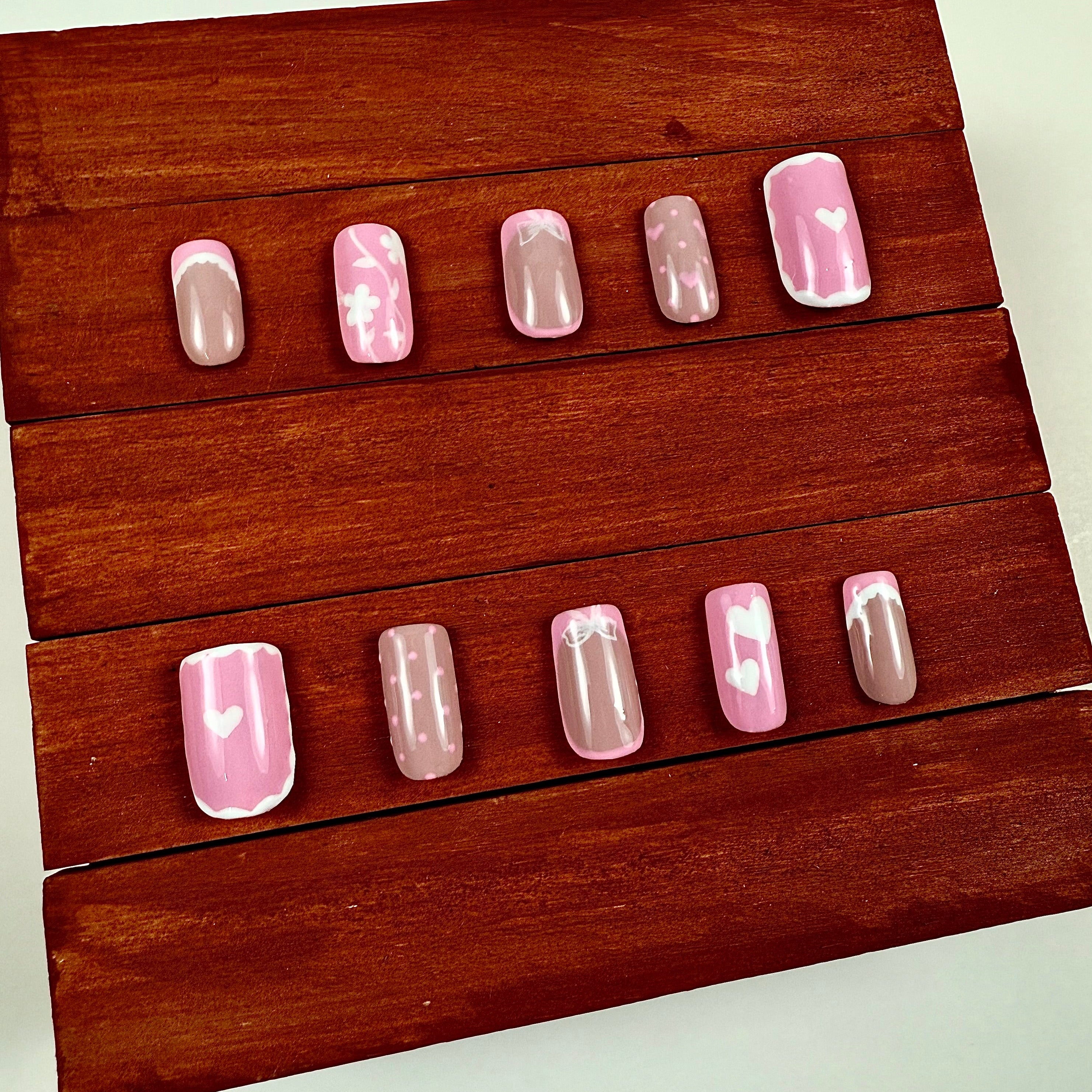 Pink Coquette Press-On Nails