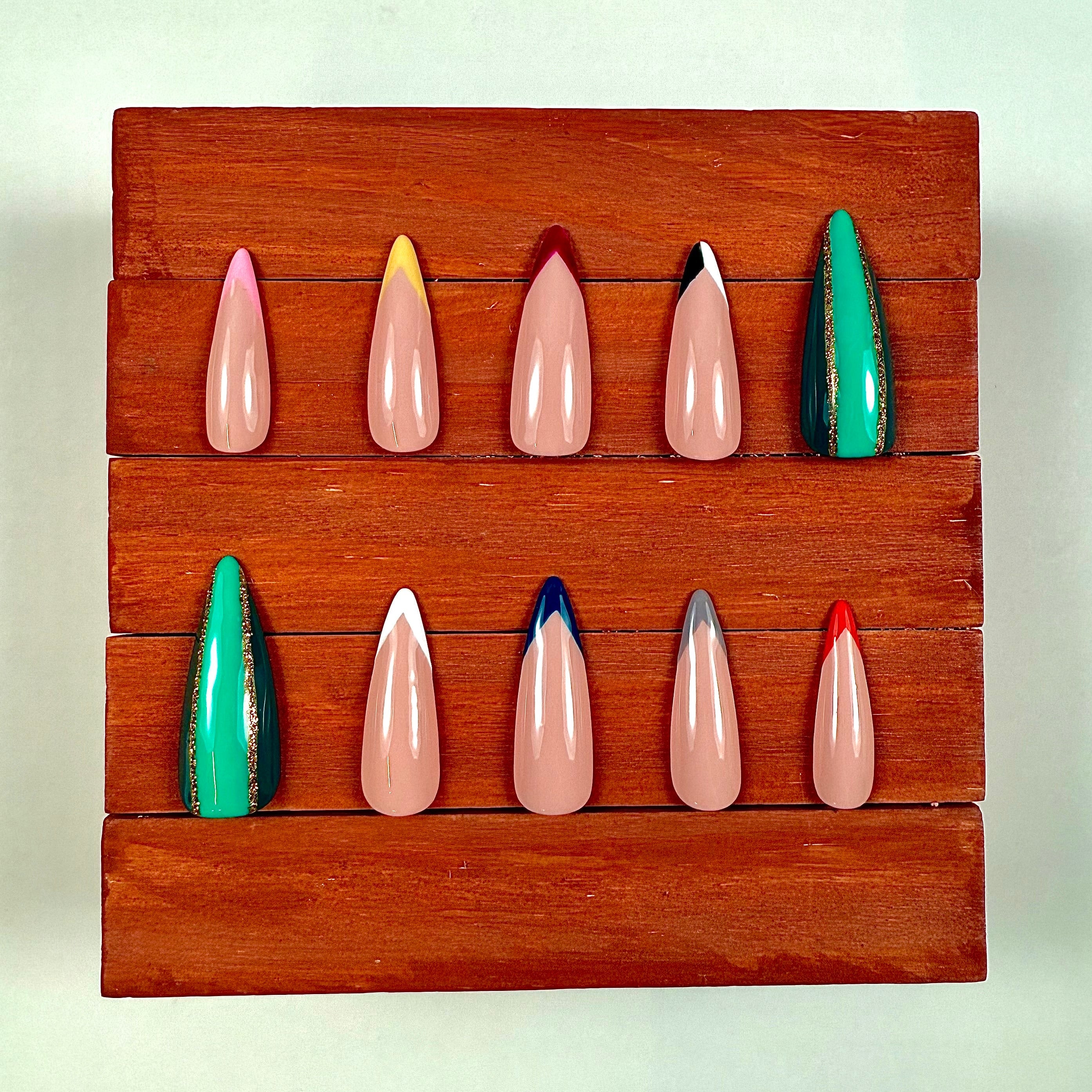 Wind Breaker Inspired Press-On Nails