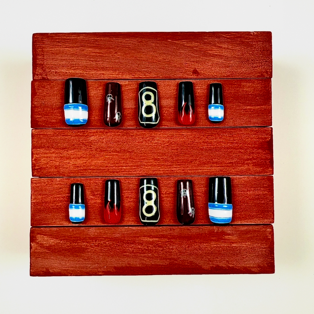 Fire Force Inspired Press-On Nails